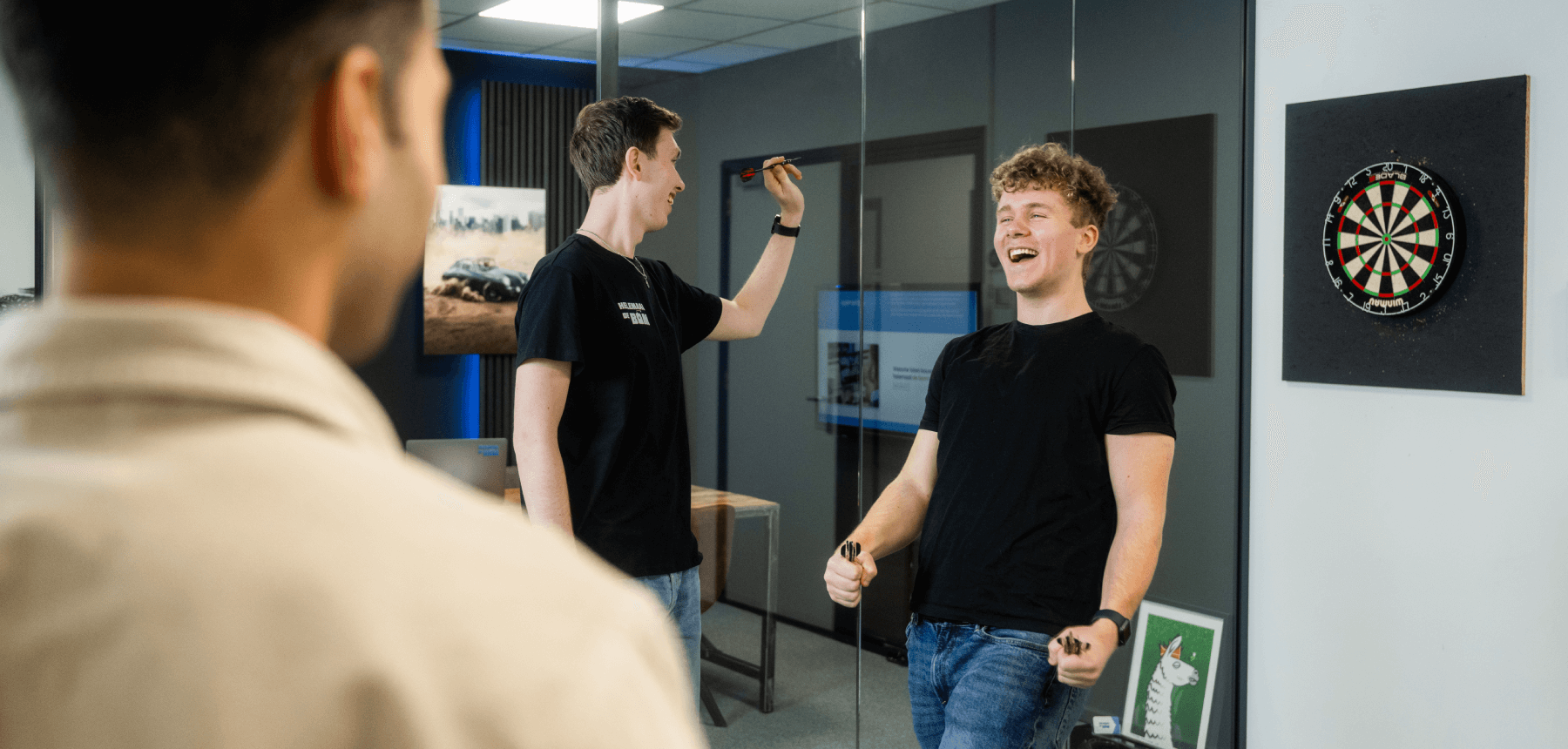 Team buro_deBom (van links naar rechts): Bas, Denzel, Jelle