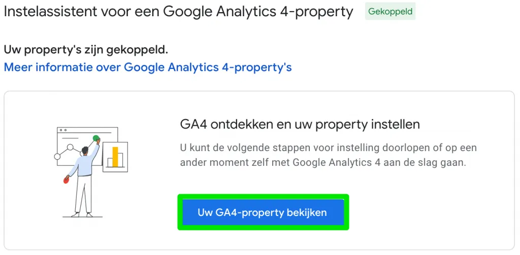 Property bekijken illustratie