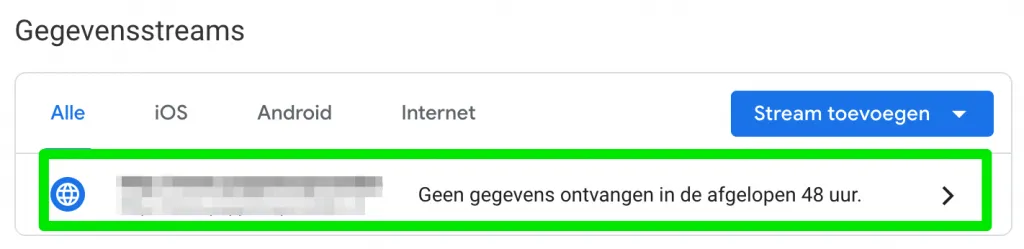 Gegevenstream illustratie