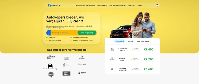 MyAutoUp afbeelding van de website