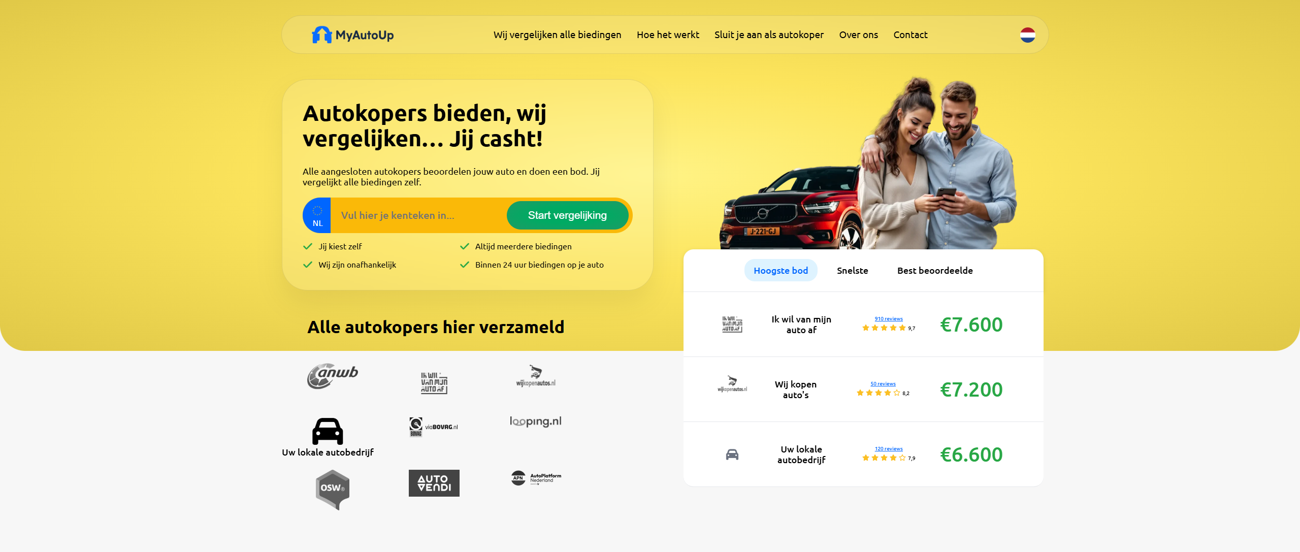 MyAutoUp afbeelding van de website