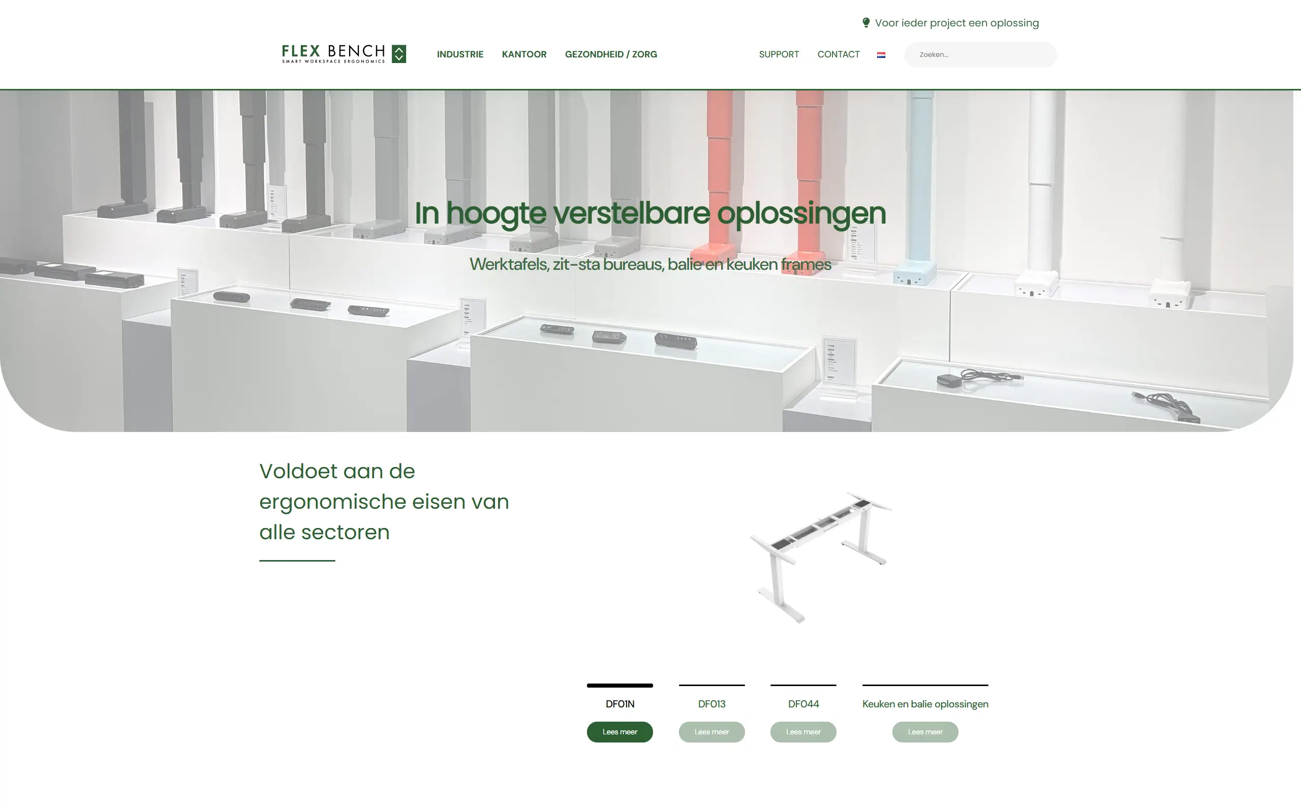 Website van Flex-Bench | buro_deBom | Webdevelopment | Maatwerk website